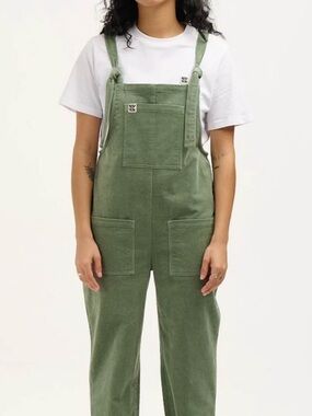 Brand New Lucy & Yak Green Corduroy Women's Overalls